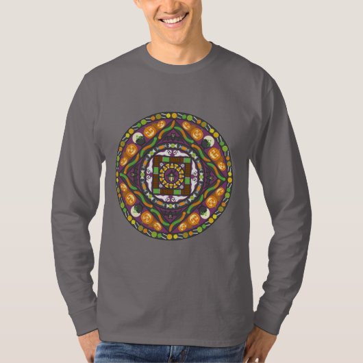Shirt van Mannen van Mandala (Voorkant)