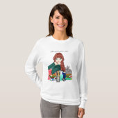 Shirt van meisjes en konijnen (Voorkant volledig)