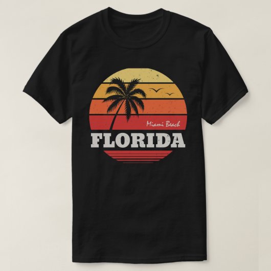 shirt van miami strand florida (Design voorkant)