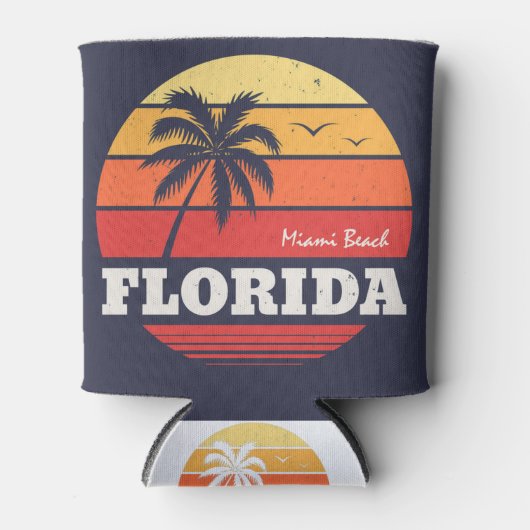 shirt van miami strand florida blikjeskoeler (Voorkant)