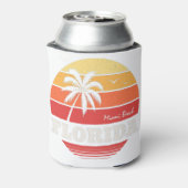 shirt van miami strand florida blikjeskoeler (Blikje Achterkant)
