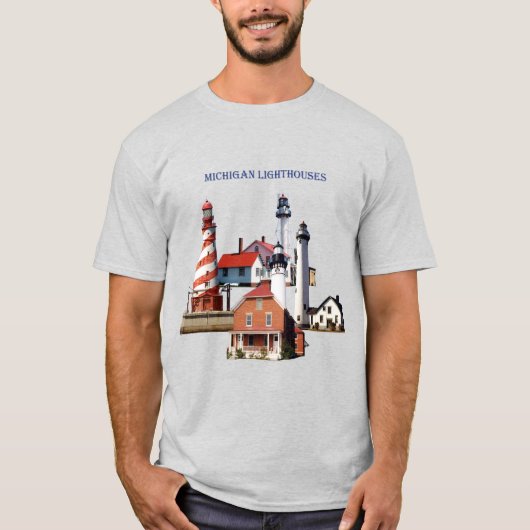 Shirt van Michigan Lighthouse (Voorkant)