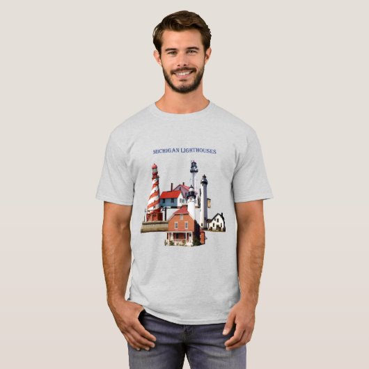 Shirt van Michigan Lighthouse (Voorkant volledig)