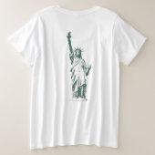 Shirt van New York voor vrouwen plus NYC-Shirten (Design achterkant)