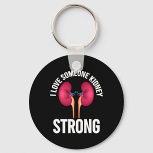 Shirt van nierziekte sleutelhanger