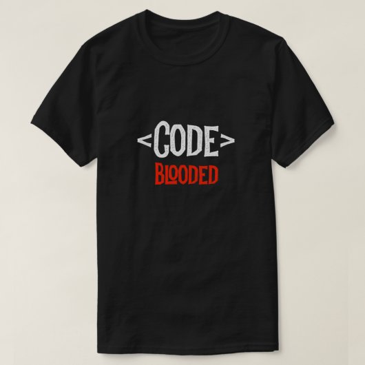 Shirt van ontwikkelaar Codencoder - programma met  (Design voorkant)