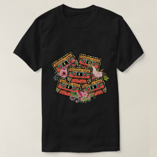 Shirt van oude afspeellijst, 80-jarige muziek hers