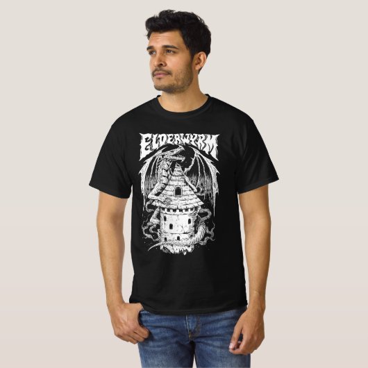 Shirt van oudere Wyrm Band (Voorkant volledig)