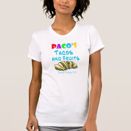 Shirt van pacos-tacos (tweezijdige vrouwen gemonte (Voorkant)