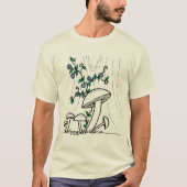 Shirt van paddenstoelen en blikjes (Voorkant)