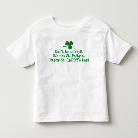 Shirt van Paddy's niet van Patty (Voorkant)