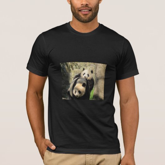 Shirt van Panda, moeder en krab (Mei Xiang & Xiao (Voorkant)