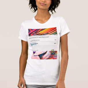 shirt van potloden met kunstgereedschap