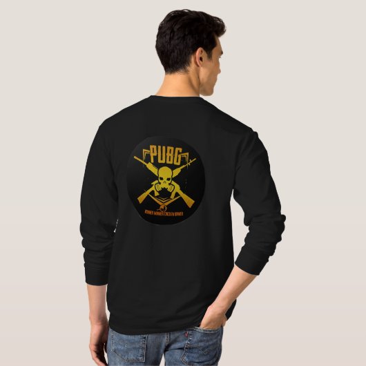 SHIRT van PUBG-Mannen (Achterkant volledig)