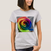 Shirt van regenboogvrouwen in roos (Voorkant)