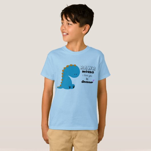 shirt van schattige dinosaurus (Voorkant volledig)