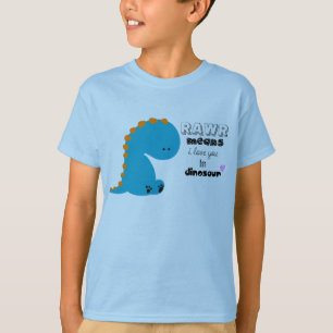 shirt van schattige dinosaurus