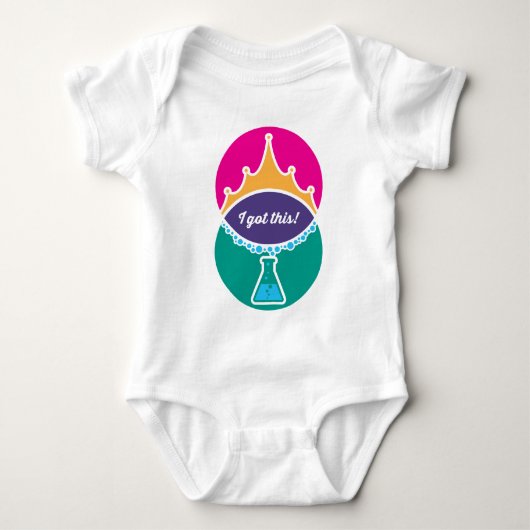 Shirt van Science Princess (Bold) Baby (Voorkant)