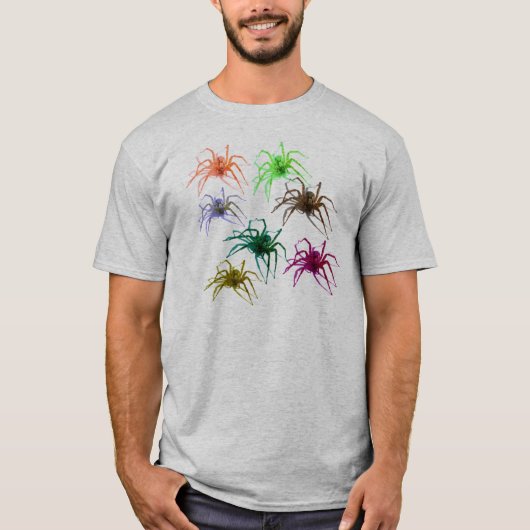 Shirt van spin (Ver. 2) Kleurrijke spinnen! (Voorkant)