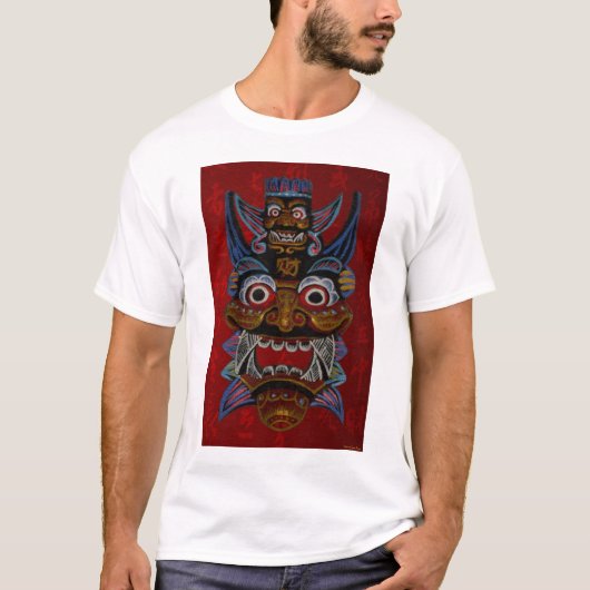 Shirt van stammaskers (Voorkant)