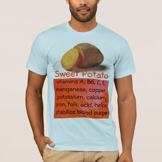 shirt van zoete aardappelen mannen (Voorkant)