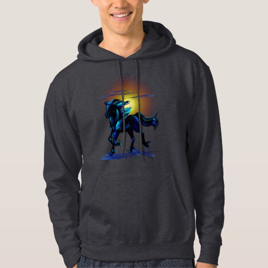 Shirt van zwarte paarden (Voorkant)