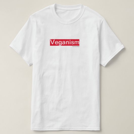 Shirt Veganism (wit) (Design voorkant)