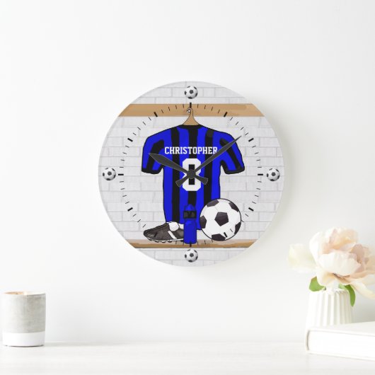 Shirt Voetbal (zwart-wit en rood) Grote Klok (Huis)