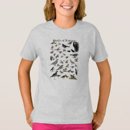 Shirt vogels in Europa