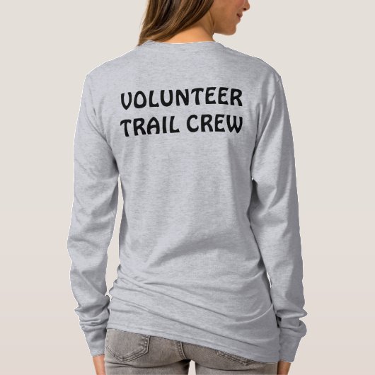 shirt "Volunteer Trail Crew" met logo (Achterkant)