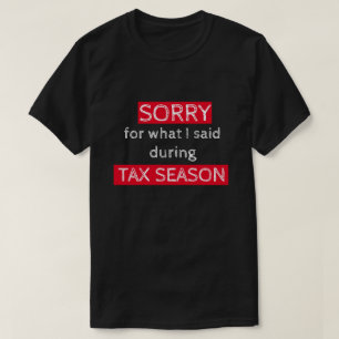 Shirt voor belastingzegelrecht voor accountants