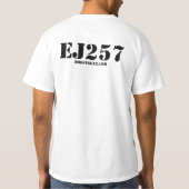 Shirt voor betere prestaties en raceonderdelen (Achterkant)