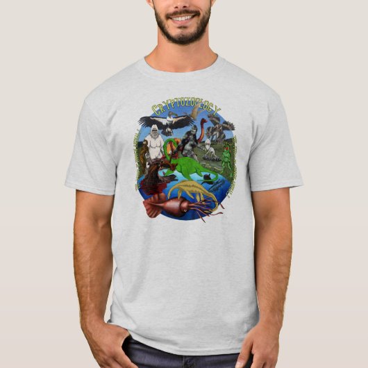 Shirt voor cryptozoölogie (Voorkant)