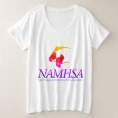 Shirt voor dames plus kleurrijk Logo (Design voorkant)