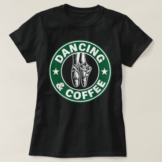 Shirt voor dansen en koffie (Design voorkant)