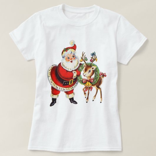  shirt voor de kerstman en de rendieren (Design voorkant)
