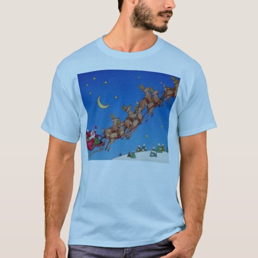 Shirt voor de kerstman en de rendieren (Voorkant)