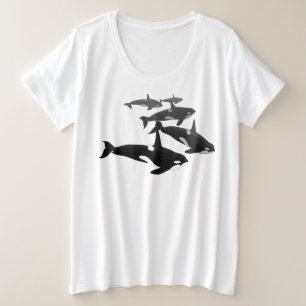 Shirt voor de Orca-walvis plus orca-Shirt