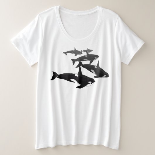 Shirt voor de Orca-walvis plus orca-Shirt (Design voorkant)