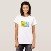 Shirt voor de periodieke tabelnaam (Voorkant volledig)