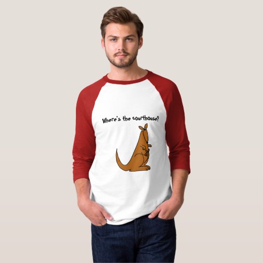 Shirt voor de rechtbank van Kangaroo (Voorkant volledig)