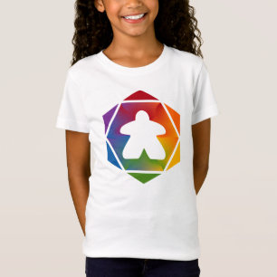 Shirt voor feestelijke meeple-meisjes