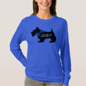 Shirt voor gepersonaliseerde, monogrammed Scotties (Voorkant)