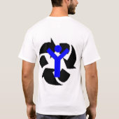 Shirt voor gerecycleerde jongeren (Achterkant)