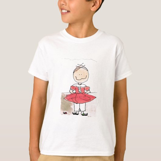 shirt voor griezelig meisje (Voorkant)