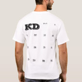 Shirt voor handafdrukgeheugen | schooljaar | afges (Achterkant)