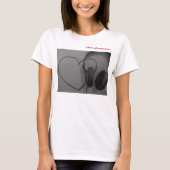 Shirt voor hart en hoofdtelefoon Meisjes (Voorkant)