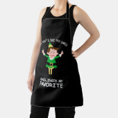 Shirt voor het glimlachen van kerstfeestjes schort (Insitu)