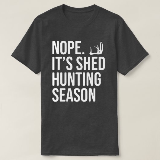 Shirt voor het jagen van Antler Shed op Deer en El (Design voorkant)