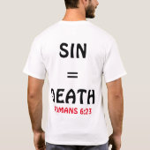 Shirt voor het leven en de dood Evangelisme (Achterkant)